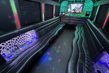 Baton Rouge Limo Bus Interior