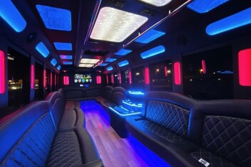 Baton Rouge Limousine Bus Interior