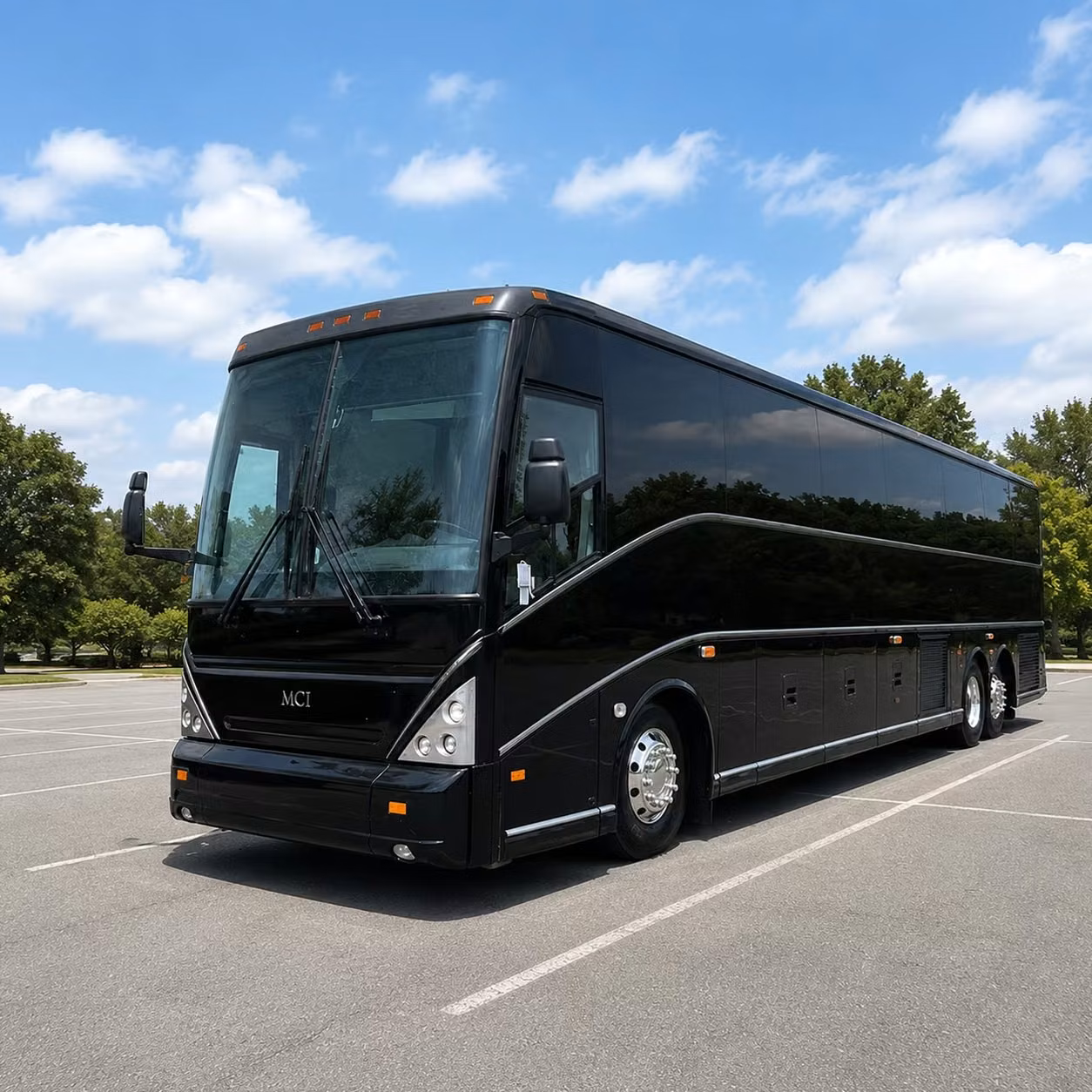 baton rouge charter bus rental exterior