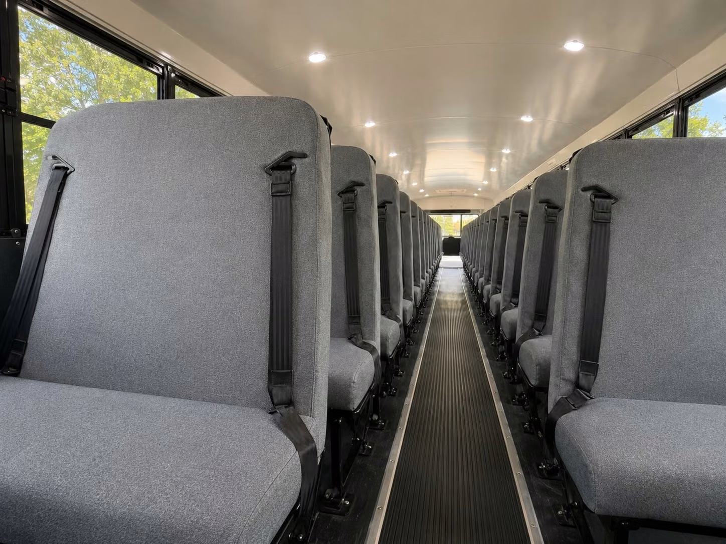 school bus inside